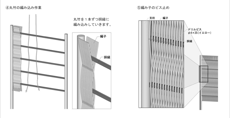 竹垣_組み方2